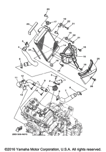 XT1200ZE Радиатор и Патрубки
