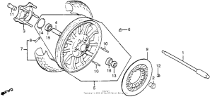 GL1100I Переднее колесо
