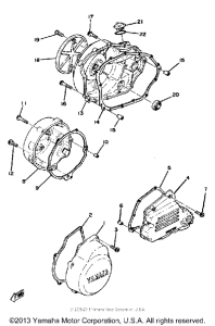 XS1100F Боковые крышки