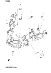 UH125 Front combination lamp