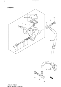 AY50 Передний тормозной цилиндр