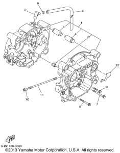 TTR90P Картер двигателя