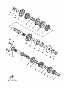 YZ85LW Трансмиссия