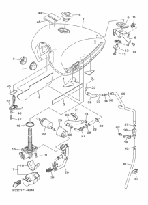 XVS950CR Топливный бак