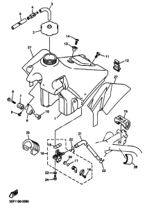 YZ426F YZ426FP Tank fuel