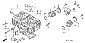 CB450S Головка цилиндров