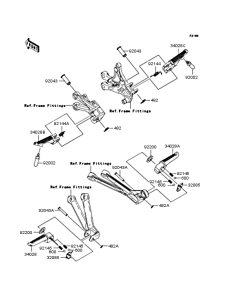 ZX1000 Подножки
