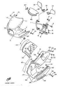 RD350LCF Обтекатель 1