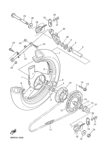 XJ600S Переднее колесо