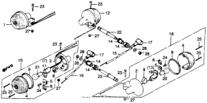 CB450 Задний фонарь
