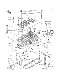 ZX600 Головка цилиндров