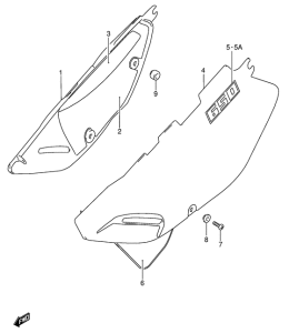 DR650 Обтекатель задний