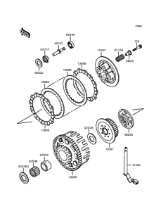 ZX400 Сцепление