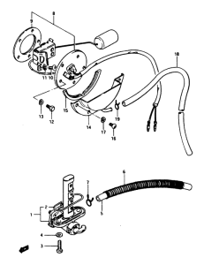 GS1150 Топливный кран