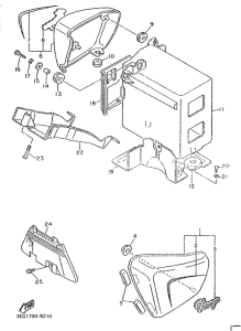 XV1100SE Side cover  /  oil tank