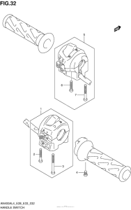 AN400Z (ABS) Рулевые переключатели