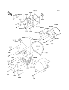 VN800 Левая капот