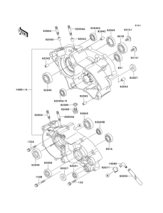 KX65 Картер двигателя