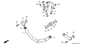 XRV650 Труба водная