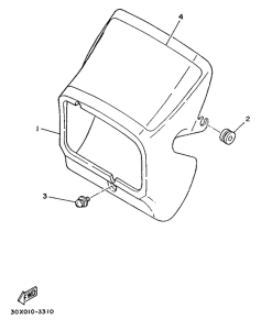 XT125 Обтекатель 1