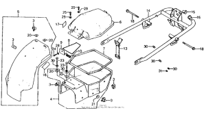 CB750 Rear fender + bumper