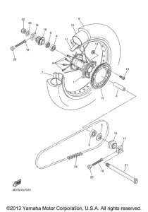 WR25XYCB Переднее колесо