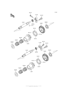 ZX1400 Валансирный вал