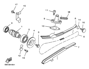 YP125 Camshaft. chain