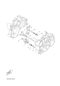 DT50RSM Shift cam & fork
