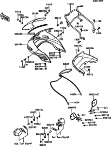 ZX550 Cowling(1 / 2)(zx550-a3 / a4 / a5)