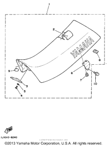YZ250W Сиденье