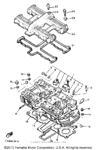 XJ750MK Головка цилиндров