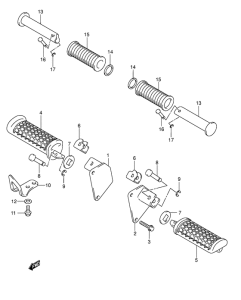 VL250 Подножки