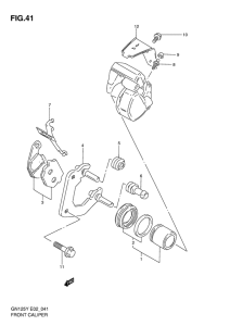 GN125 Передний суппорт
