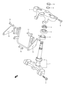 GSF400 Траверса нижняя