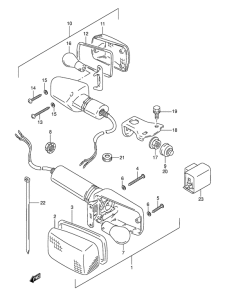 DR800 Поворотники