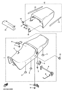 FZR1000 Сиденье