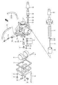 FZ50 Carburetor assy