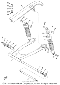 TX500A Rear arm rear cushion chain case
