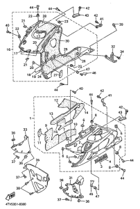 YZF600R Обтекатель 2
