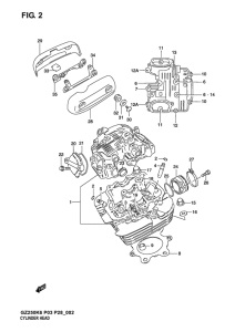 GZ250 Головка цилиндров