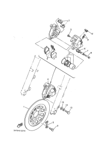 SR400SP ﾌﾛﾝﾄﾌﾞﾚｰｷｷﾔﾘﾊﾟ