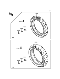 KLE650 Покрышки