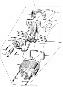CA95 Задний фонарь