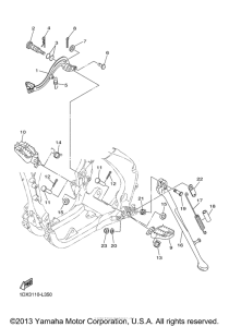 WR450FD Подножки