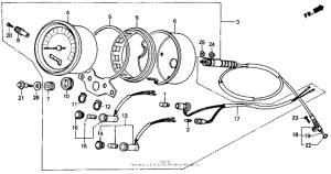 CMX250C Спидометр