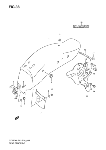 GZ250 Заднее крыло