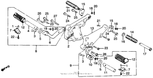 CB450 Подножки
