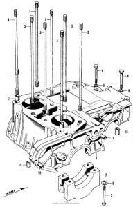 CL350 Upper crankcase