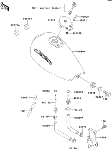 EL250 Топливный бак